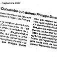 Luc Duncombe questionne Philippe Duron