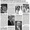 Le conseil municipal du 24 septembre 2007