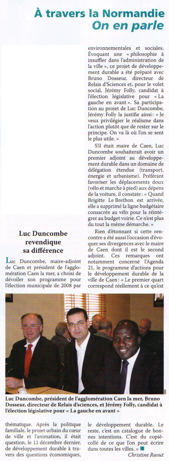 Normandie Magazine - Luc Duncombe revendique sa différence