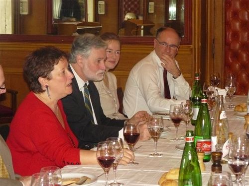 Sonia de le Provôté et Luc Duncombe avec Jean-Louis Bourlanges et Brigitte Fourré, Députée Européen